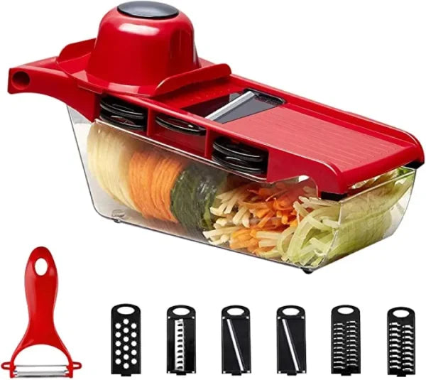 10-in-1 Mandolin Slicer & Vegetable Cutter – Multi-Functional Kitchen Tool for Fast Prep