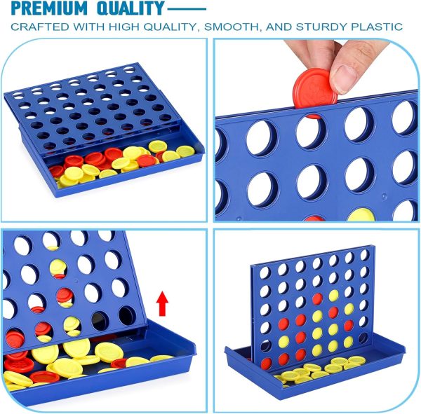 π§ π― 4 In A Row Board Game For Kids β Fun Travel & Party Game (Random Color) ππ§©