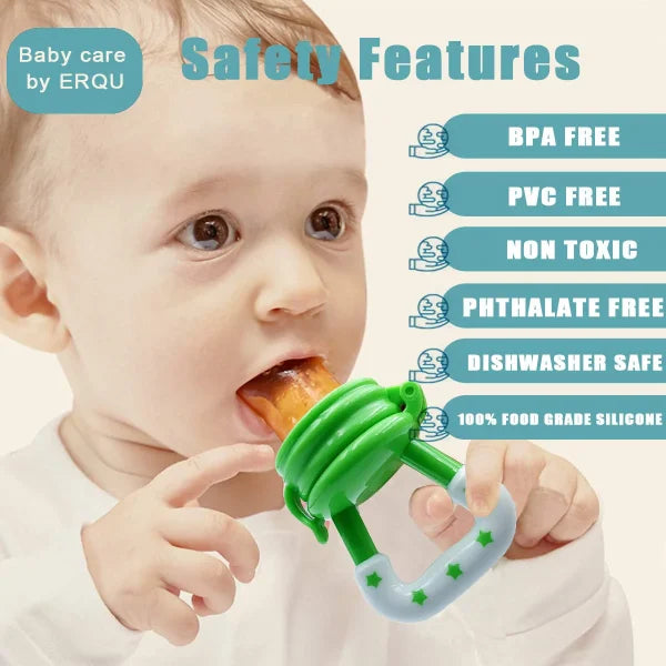 Baby Solid Baby Fruit Pacifier Fresh Fruit Feeder Infant Teething Toy Nibbler Teether Pacifier Safe Silicone Pacifier