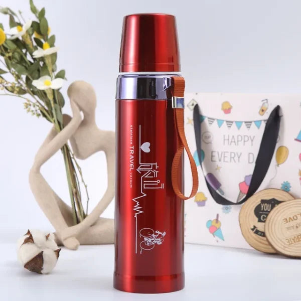 Sports Vacuum Flask – Stainless Steel Water Bottle for Hot & Cold Drinks, Leak-Proof & Insulated Thermos