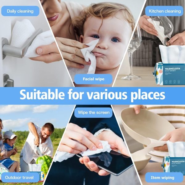 π§» Disposable Face Towel β 70 Pcs Ultra Soft, Thickened Cotton Tissues | Lint-Free, Multi-purpose Facial Dry Wipes for Skincare, Makeup Removal & Cleansing πΏπ§ββοΈ
