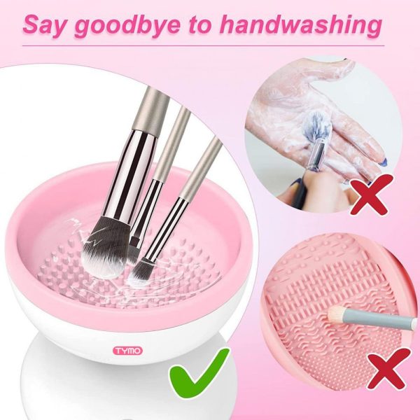 Electric Makeup Brush Cleaner Machine – USB Powered, Gentle & Efficient Deep Cleaning Scrubber