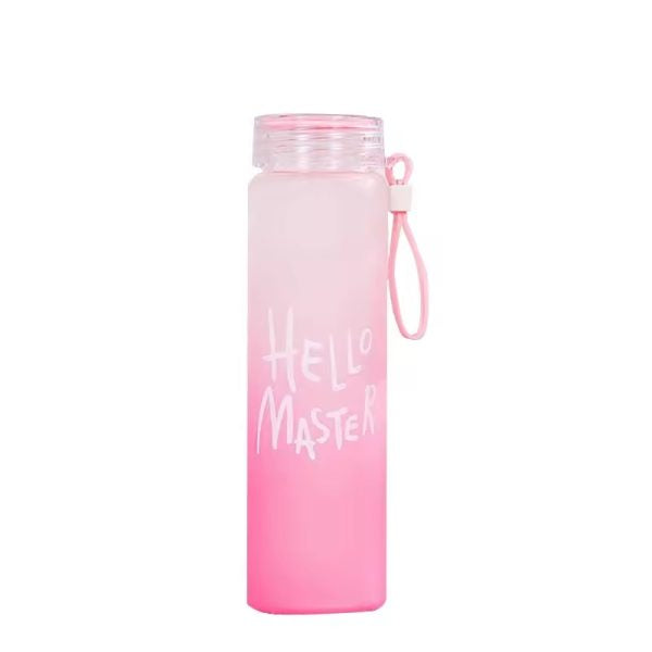 Frosted Glass Water Bottle – Stylish 400ml Eco-Friendly Bottle for Daily Use