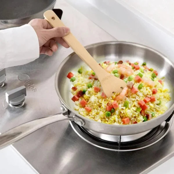 Wooden Spoon Set | Nonstick Teak Wood Kitchen Utensils For Cooking & Serving