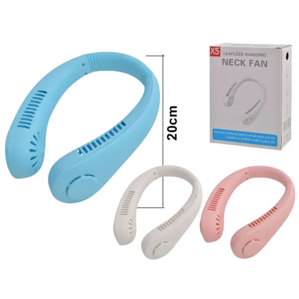 π X5 Leafless Hanging Neck Fan β Portable & Rechargeable Summer Cooler ππ§ (Random Color)