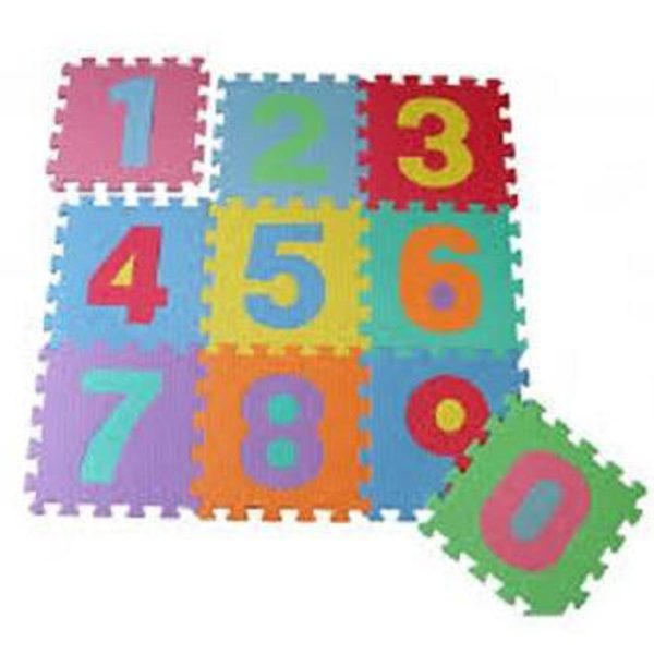10pcs Soft Foam Number Puzzle Mat for Kids – Colorful EVA Interlocking Floor Tiles  Educational Play Mat for Toddlers & Baby Learning Fun