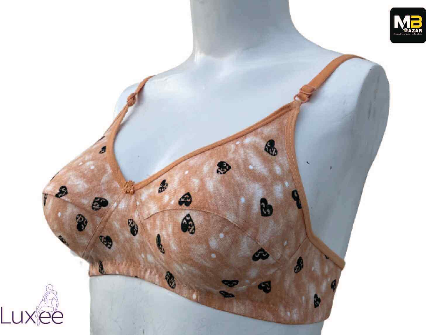 Soft Cotton Bra – Wireless, Breathable & Full Coverage