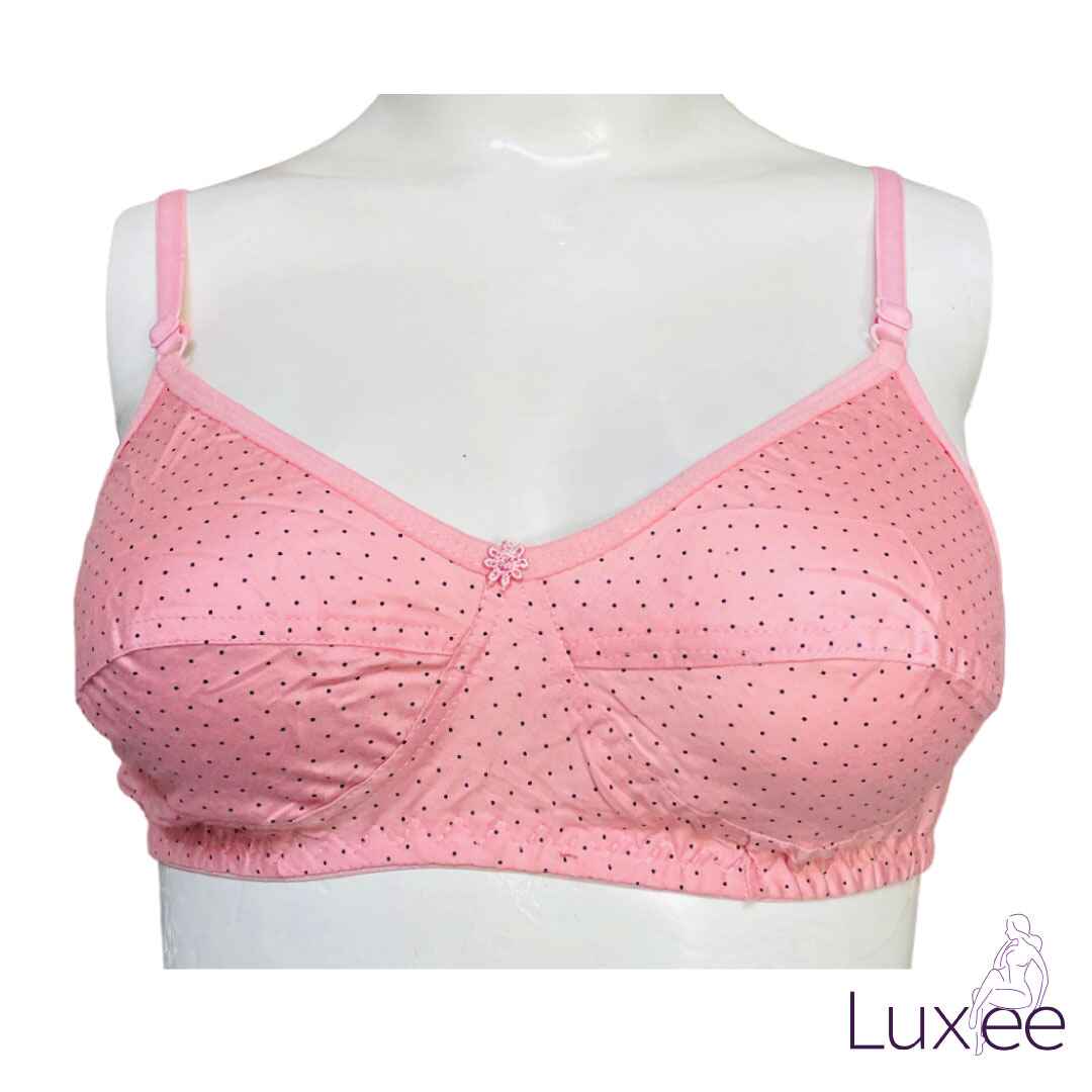 Soft Cotton Bra – Wireless, Breathable & Full Coverage