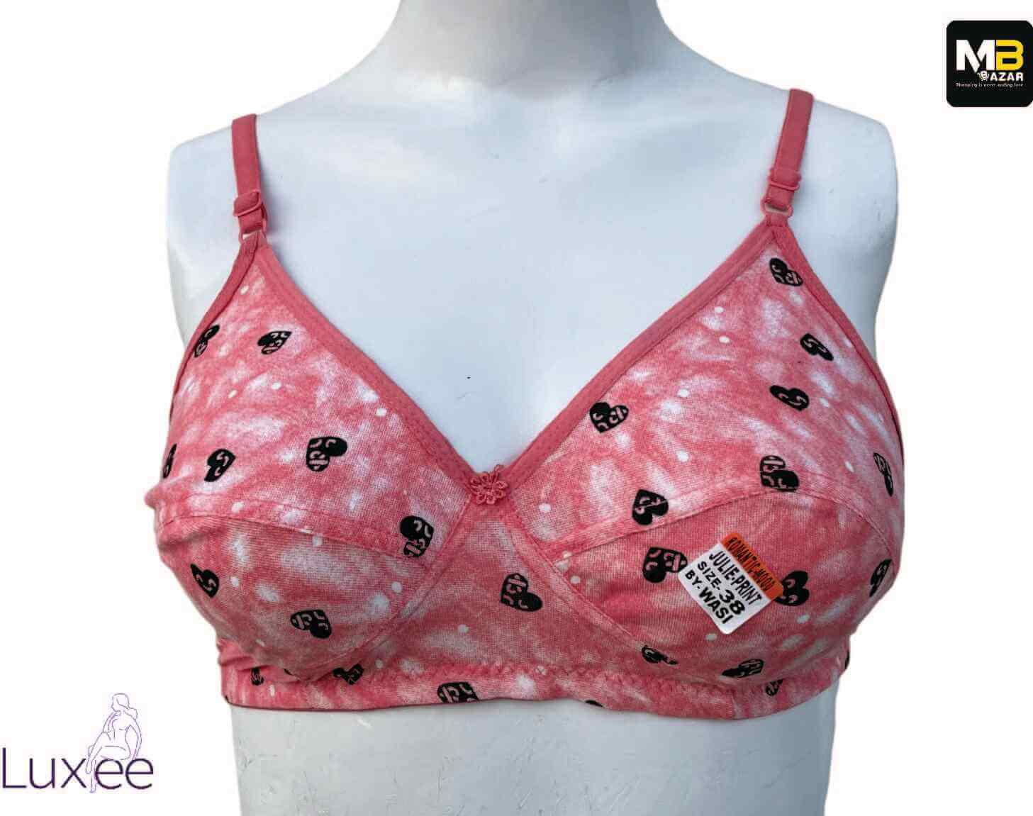 Soft Cotton Bra – Wireless, Breathable & Full Coverage