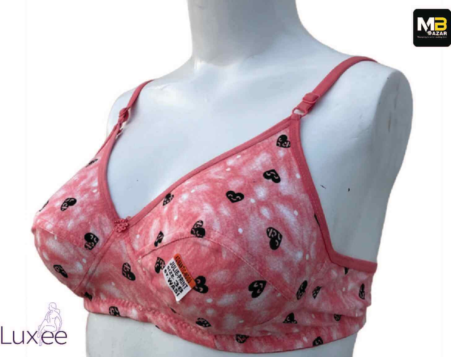 Soft Cotton Bra – Wireless, Breathable & Full Coverage