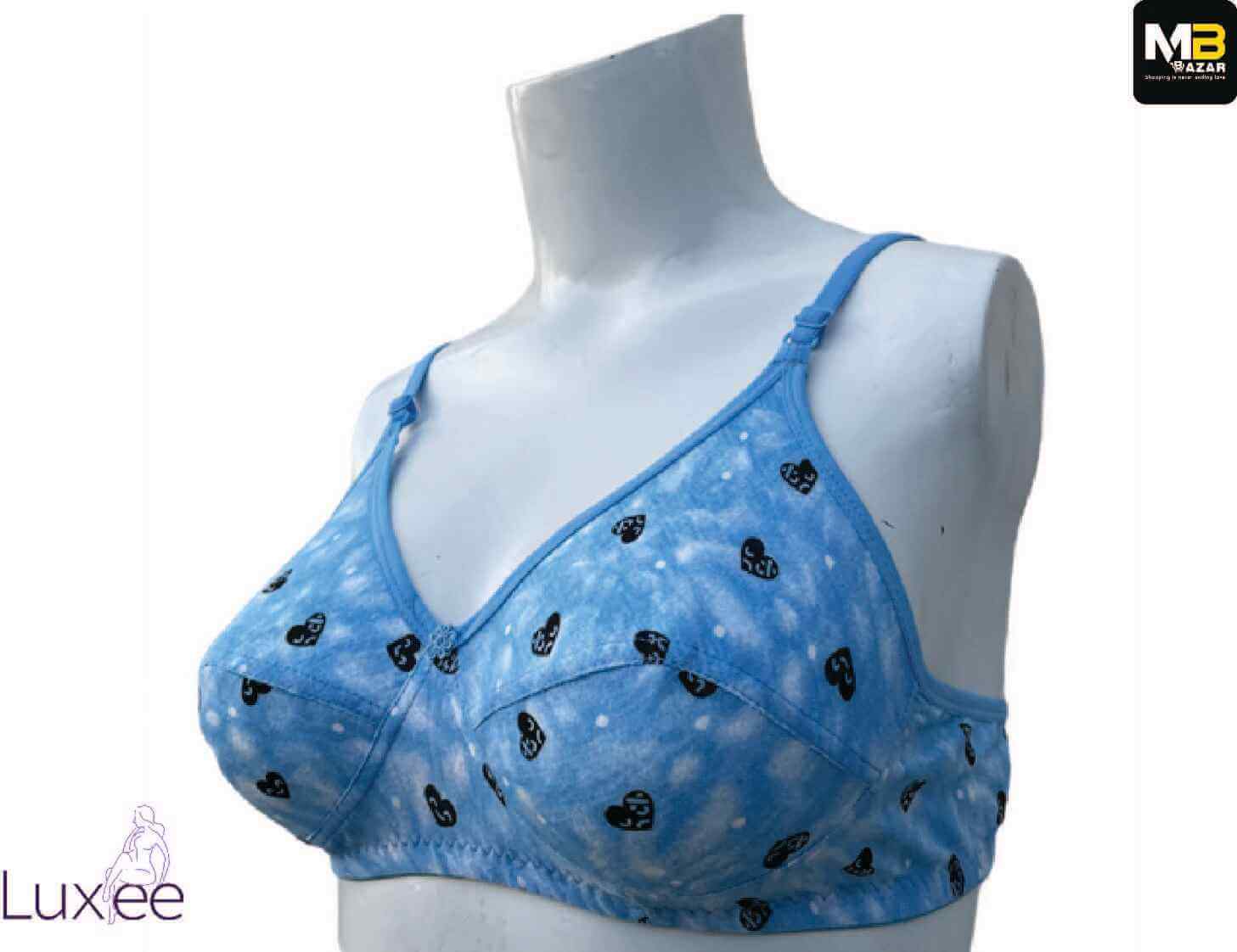 Soft Cotton Bra – Wireless, Breathable & Full Coverage