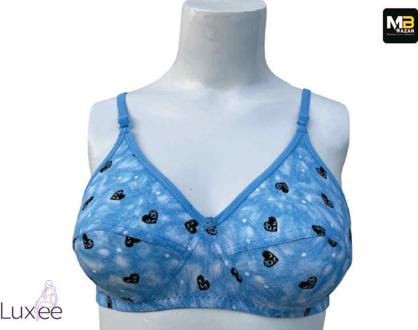Soft Cotton Bra – Wireless, Breathable & Full Coverage