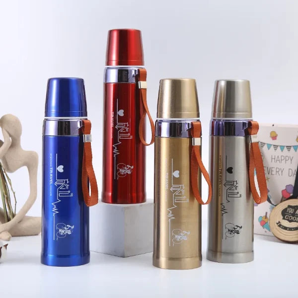 Sports Vacuum Flask – Stainless Steel Water Bottle for Hot & Cold Drinks, Leak-Proof & Insulated Thermos