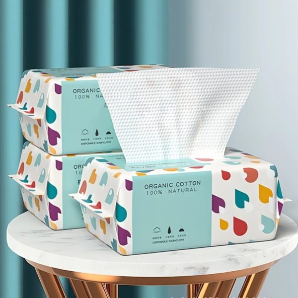 🧻 Disposable Face Towel – 70 Pcs Ultra Soft, Thickened Cotton Tissues | Lint-Free, Multi-purpose Facial Dry Wipes for Skincare, Makeup Removal & Cleansing 🌿🧖‍♀️