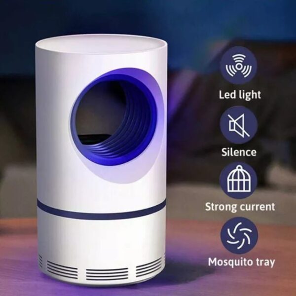 Silent LED mosquito trap – indoor bug catcher with fan and easy-clean tray