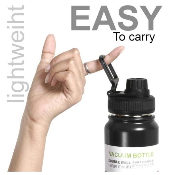 Summer Vacuum Water Bottle – 800ml Insulated Stainless Steel  Keeps Drinks Hot & Cold  Random Color