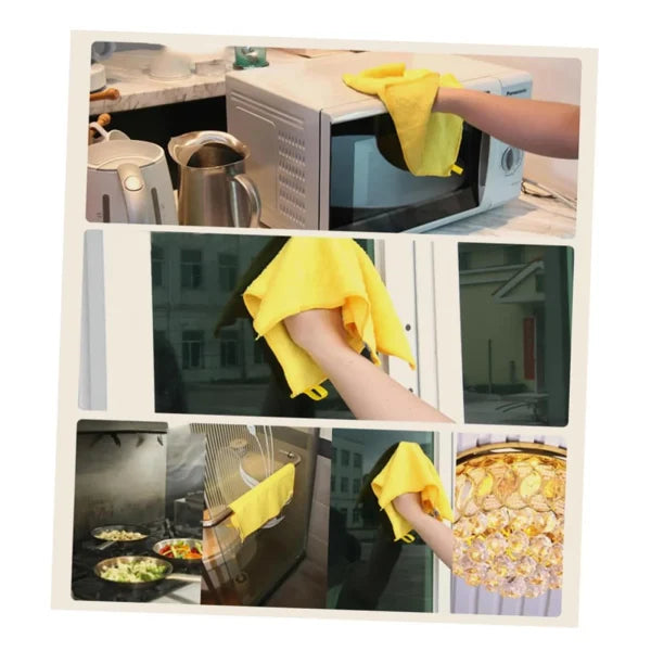 Microfiber Cleaning Towel Set – Ultra Absorbent, Soft & Reusable for Kitchen, Car & Home Surfaces
