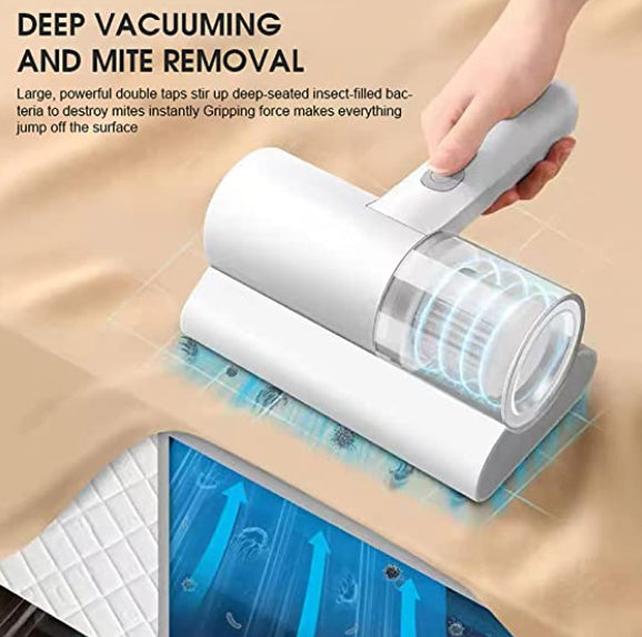 🛏️ Portable Electric Mite Removal Vacuum Cleaner – Powerful Handheld Bed & Mattress Cleaner 🧹⚡