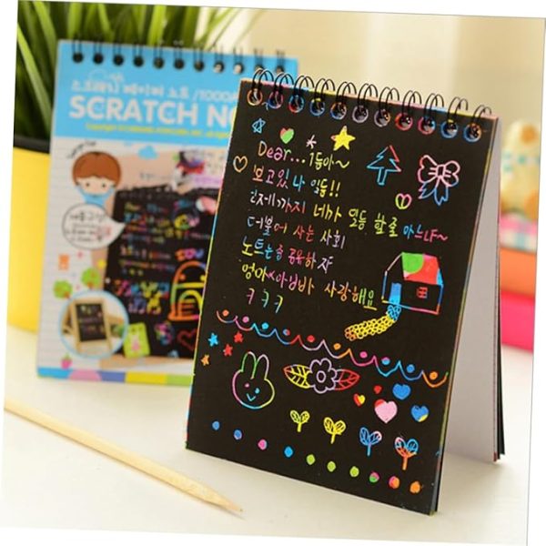 Small Scratch Note Pad | Rainbow Drawing Draft Books For Childrens
