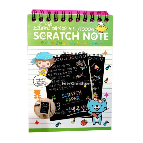 Small Scratch Note Pad | Rainbow Drawing Draft Books For Childrens
