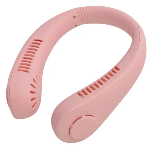 🌀 X5 Leafless Hanging Neck Fan – Portable & Rechargeable Summer Cooler 😎🧊 (Random Color)